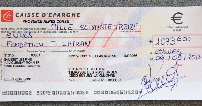 comment remplir un chèque